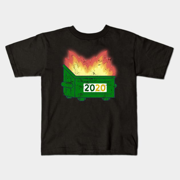 2020 Dumpster Fire This Year Sucks Kids T-Shirt by jdsoudry